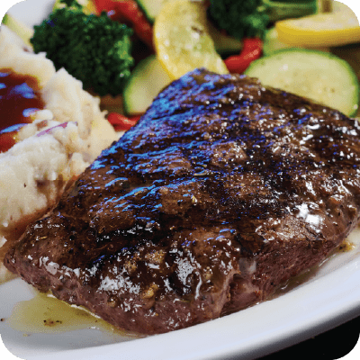 6 oz flat iron steak