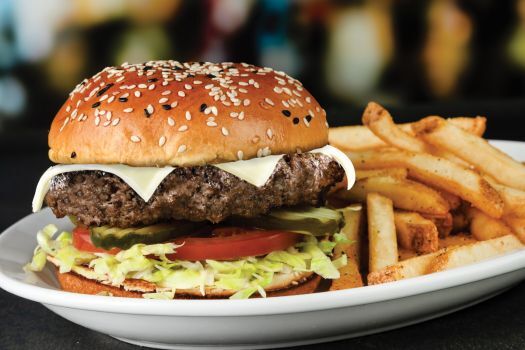 millers's ale house classic cheeseburger