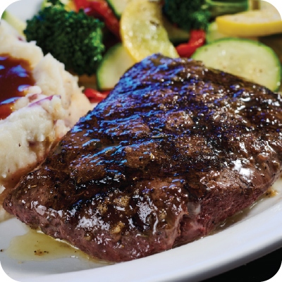 6 oz flat iron steak